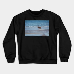 Cooling down before the race Crewneck Sweatshirt